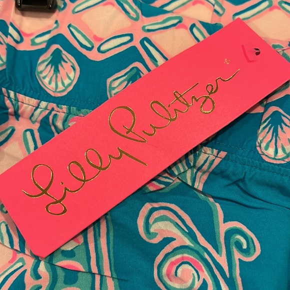Lilly Pulitzer Bal Harbor Mid Rise Palazzo in Turquoise Teal size medium NWT - Picture 3 of 4